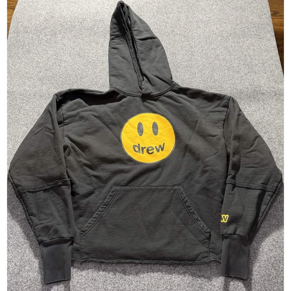 Drew House Deconstructed Mascot Hoodie Black Men Adult XS Oversized